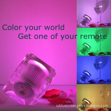 LED mood light- rechargeable crystal mood light with remote